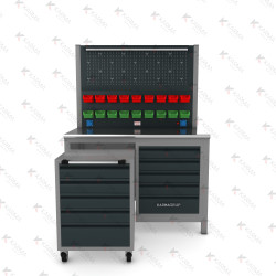 KARMA 130CM 10 ÇEKMECELİ SEYYAR ÇALIŞMA TEZGAHI