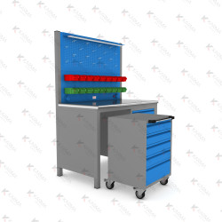 KARMA 130CM 10 ÇEKMECELİ SEYYAR ÇALIŞMA TEZGAHI KARMA 130CM 10 ÇEKMECELİ SEYYAR ÇALIŞMA TEZGAHI